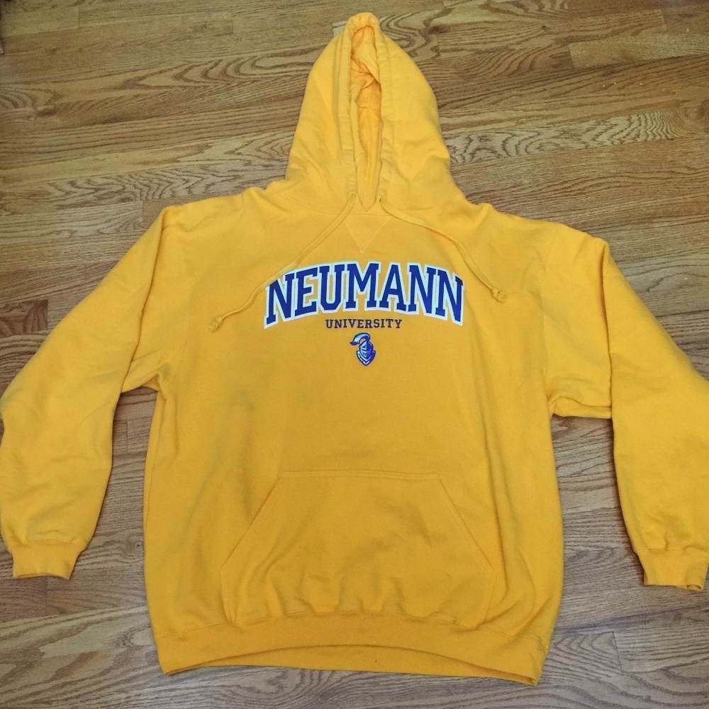 Neumann University Yellow Hoodie Sweatshirt XL
